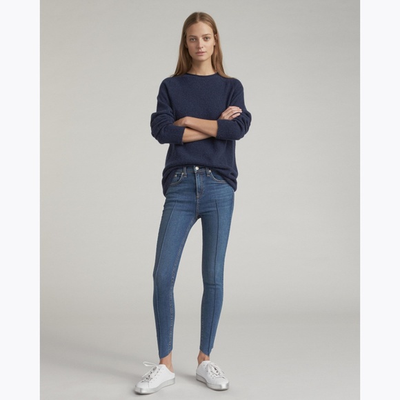 New RAG & BONE High Rise Ankle Skinny Jeans 27 NWT - Picture 4 of 8